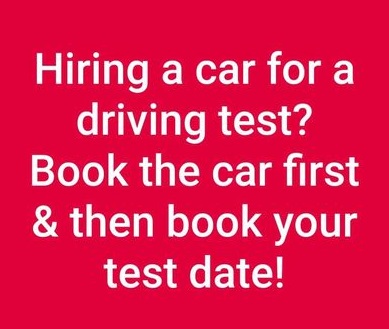 Driving Test Car Hire